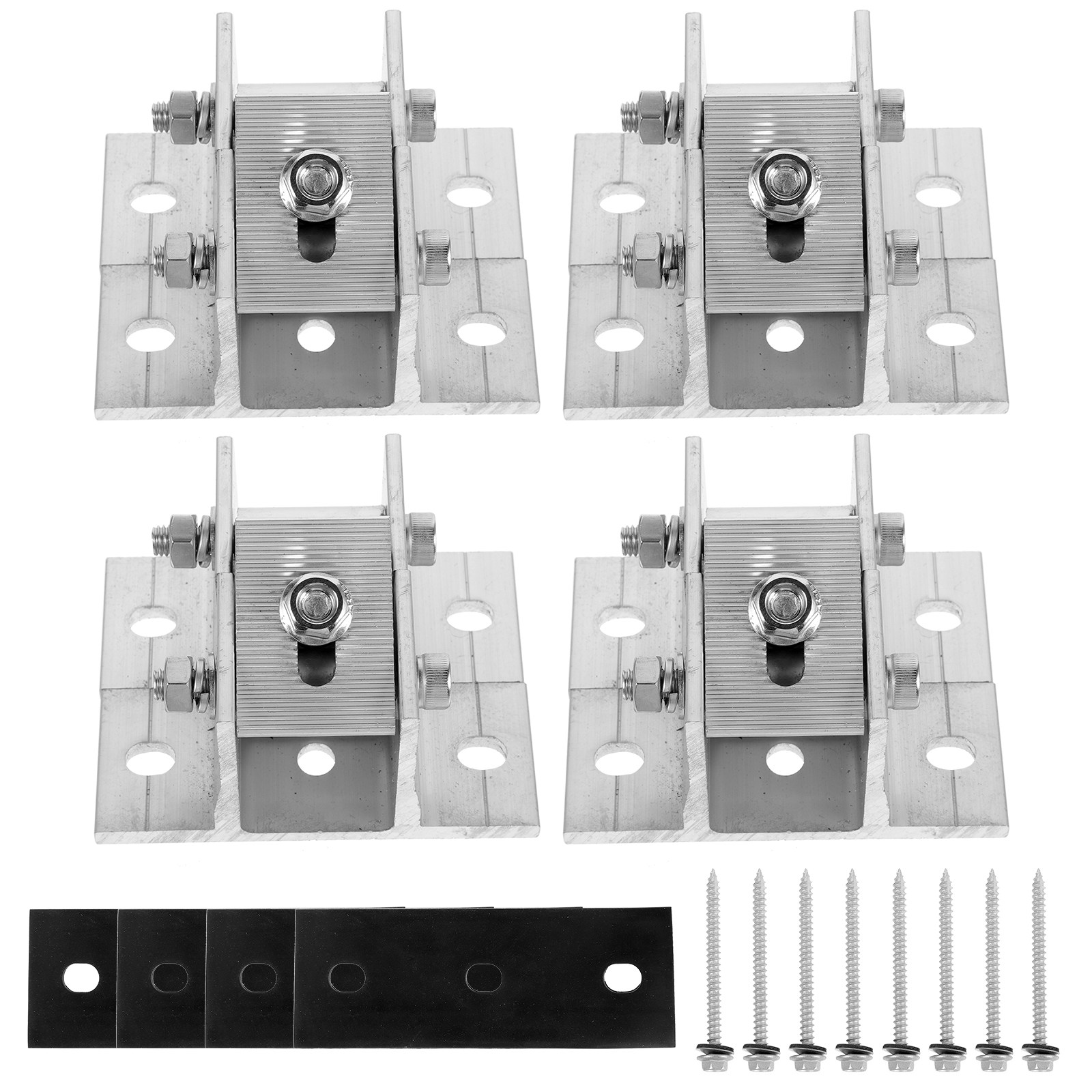 Flat Panel Mount Tilt - 4pcs Solar Panel Bracket Aluminum Alloy