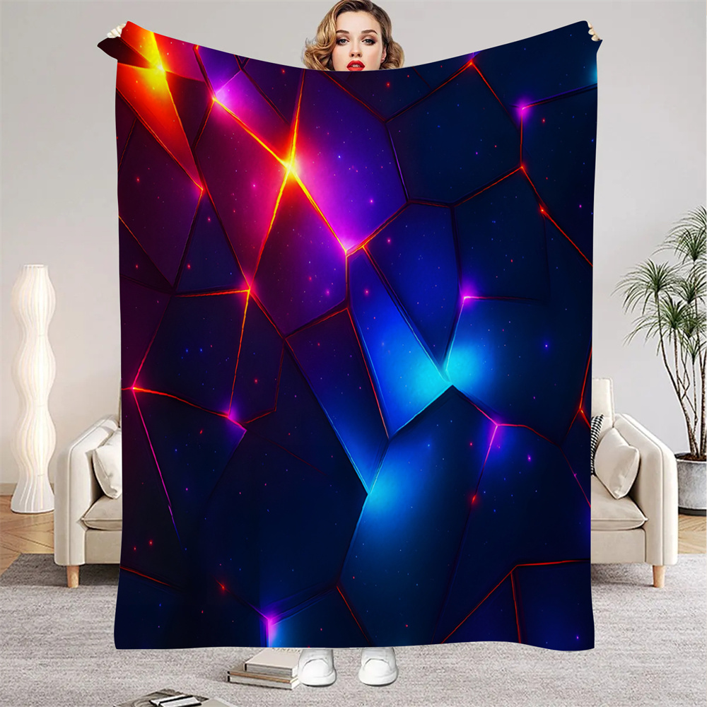 Office Print Tech - Dream Tech Style Flannel Blanket for