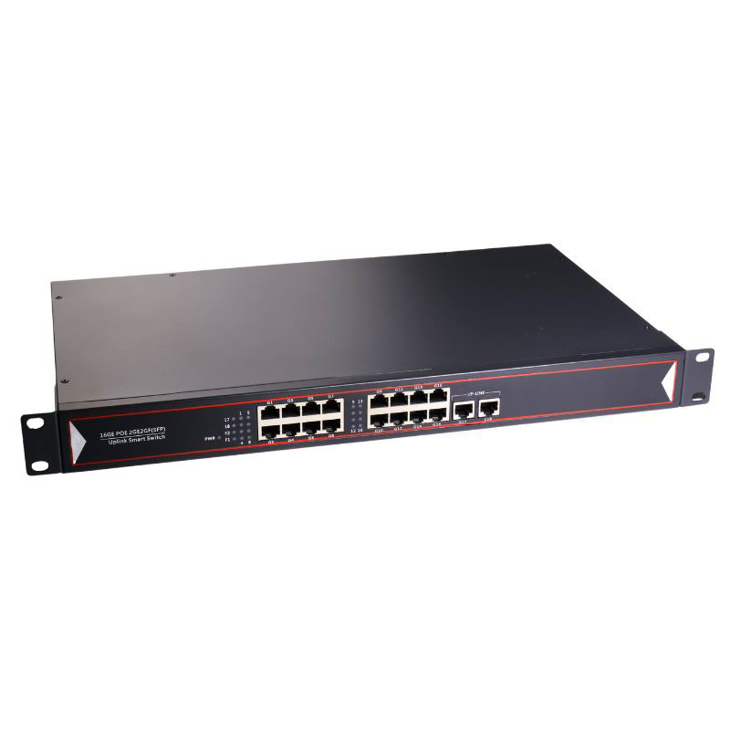 Power Over Ethernet - 10/100/1000M 16 Port PoE Switch With