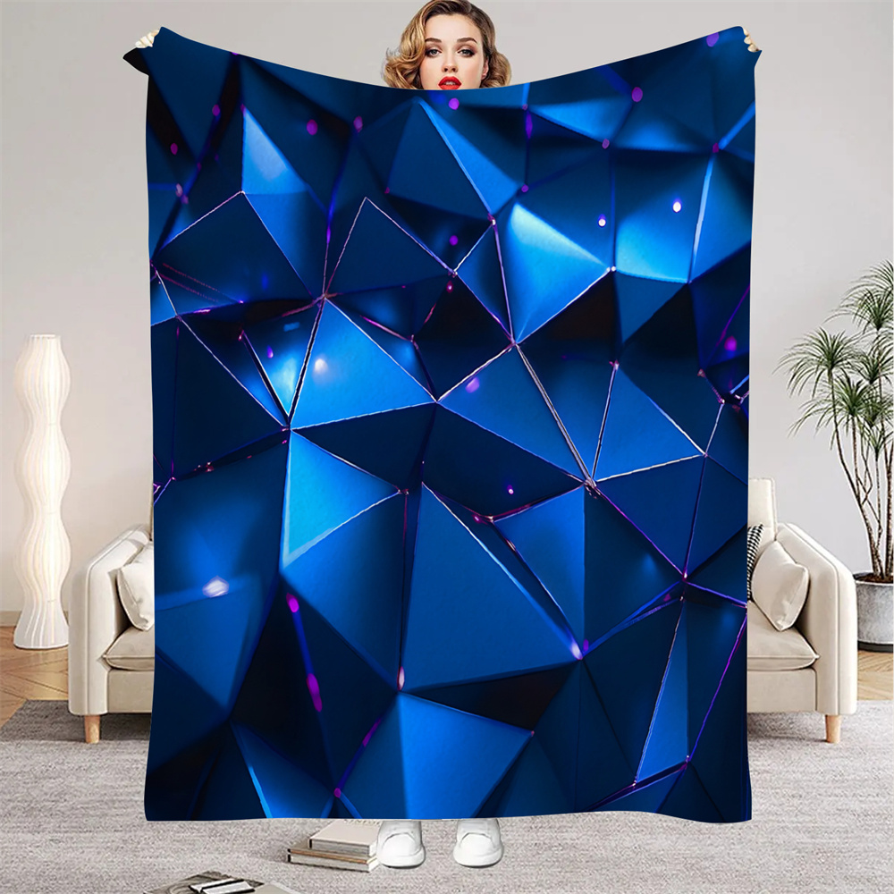 Office Print Tech - Dream Tech Style Flannel Blanket for