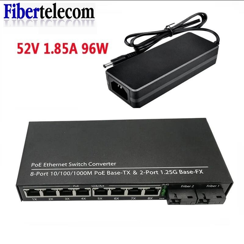 POE Switch 4 POE 2 Fiber 2F5GE - Power Over Ethernet ulasan dan harga
