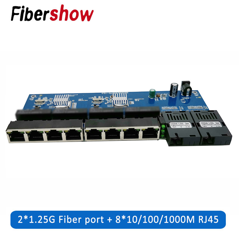 Gigabit Ethernet switch Fiber  - Power Over Ethernet ulasan dan harga