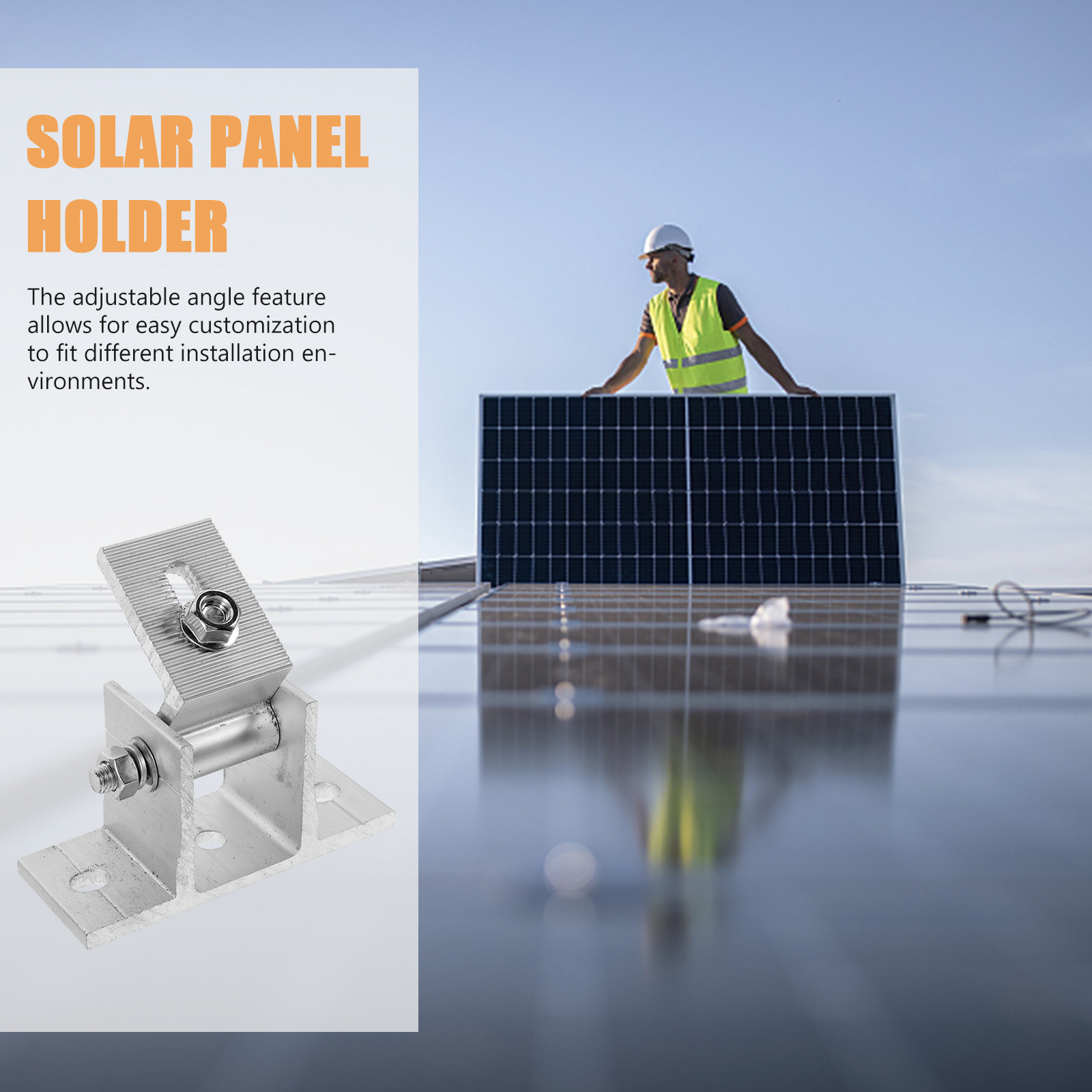 4Pcs Solar Panel Bracket Adjus - Flat Panel Mount Tilt ulasan dan harga