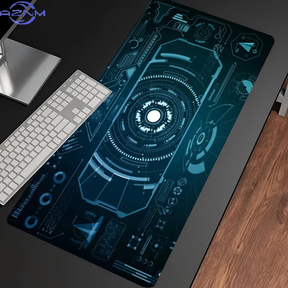 Dark Cyan Sci-Fi Circuit Exten - Office Print Tech ulasan dan harga