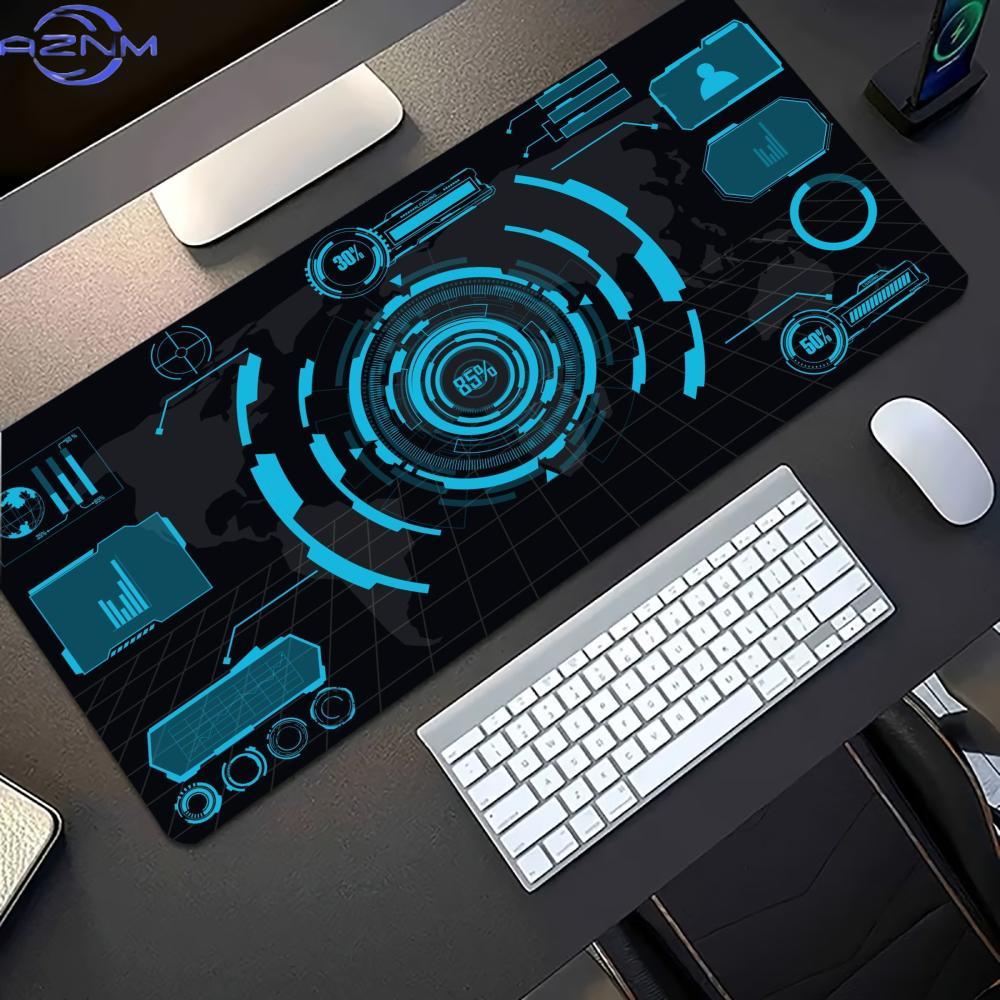 Dark Cyan Sci-Fi Circuit Exten - Office Print Tech ulasan dan harga