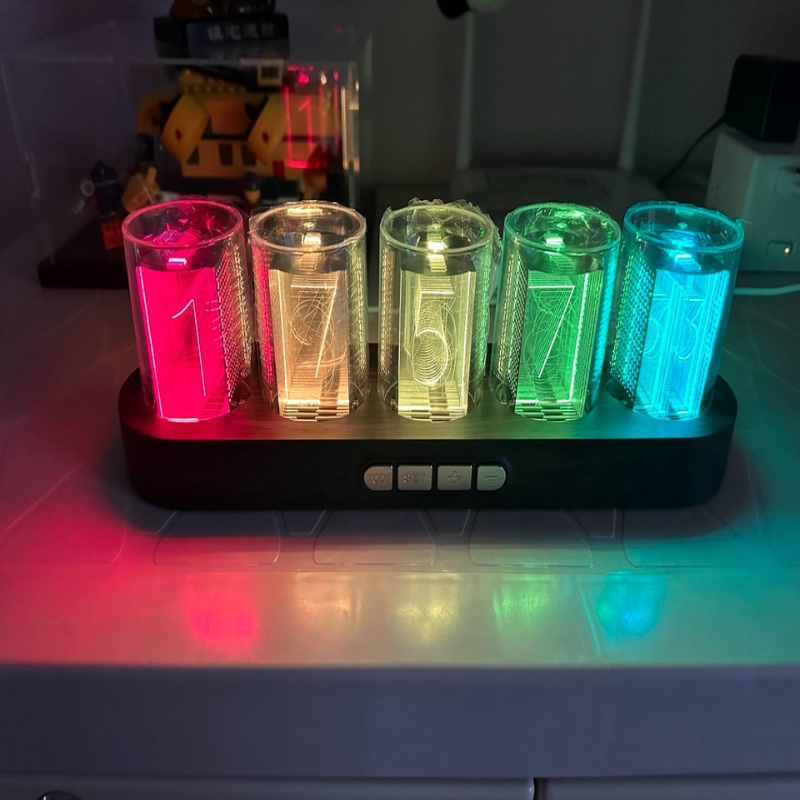 LED Nixie Tube Clock RGB Gamin - Tech Office Youtube ulasan dan harga