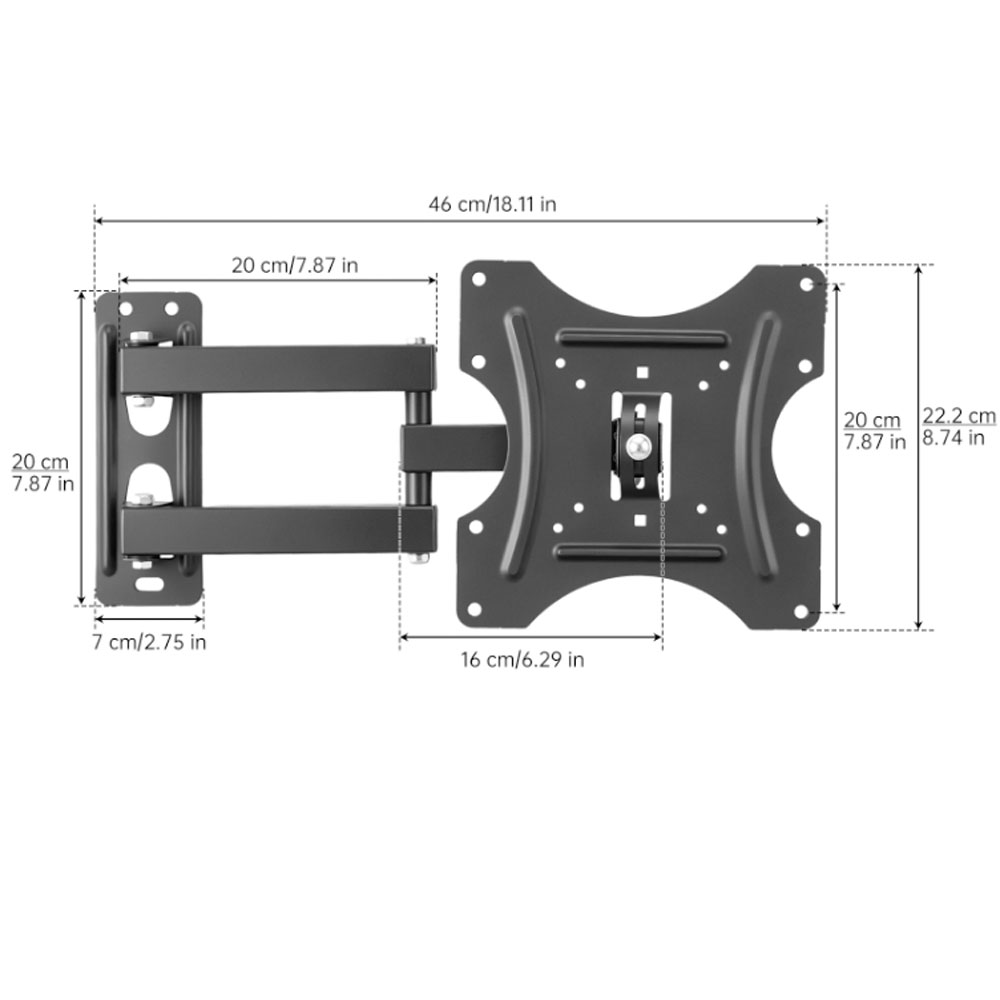 TV Wall Mount Bracket Flat Pan - Flat Panel Mount Tilt ulasan dan harga
