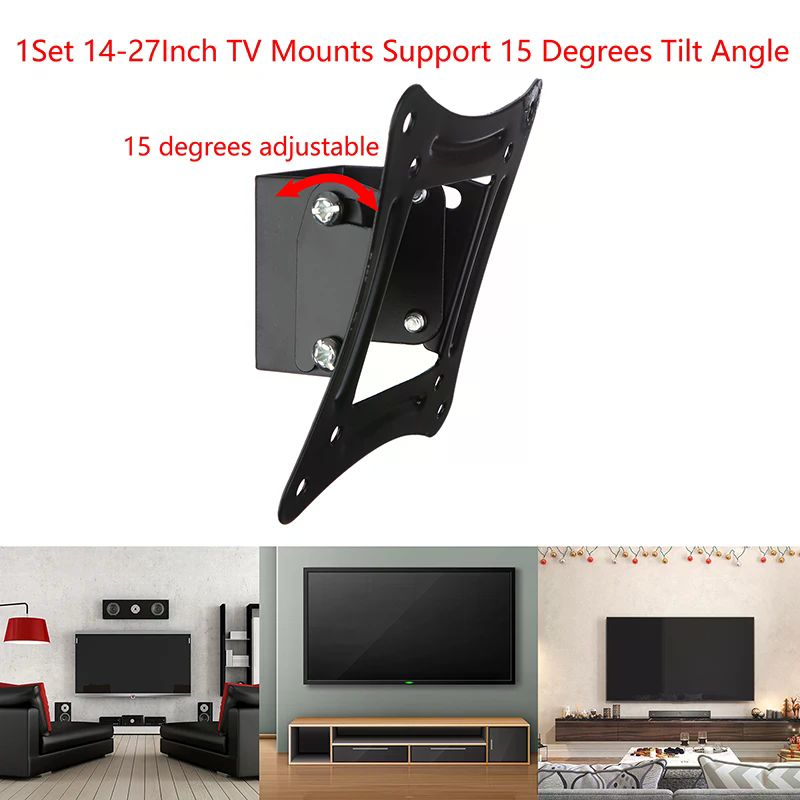 1set 14-27inch Tv Mounts Lcd L - Flat Panel Mount Tilt ulasan dan harga